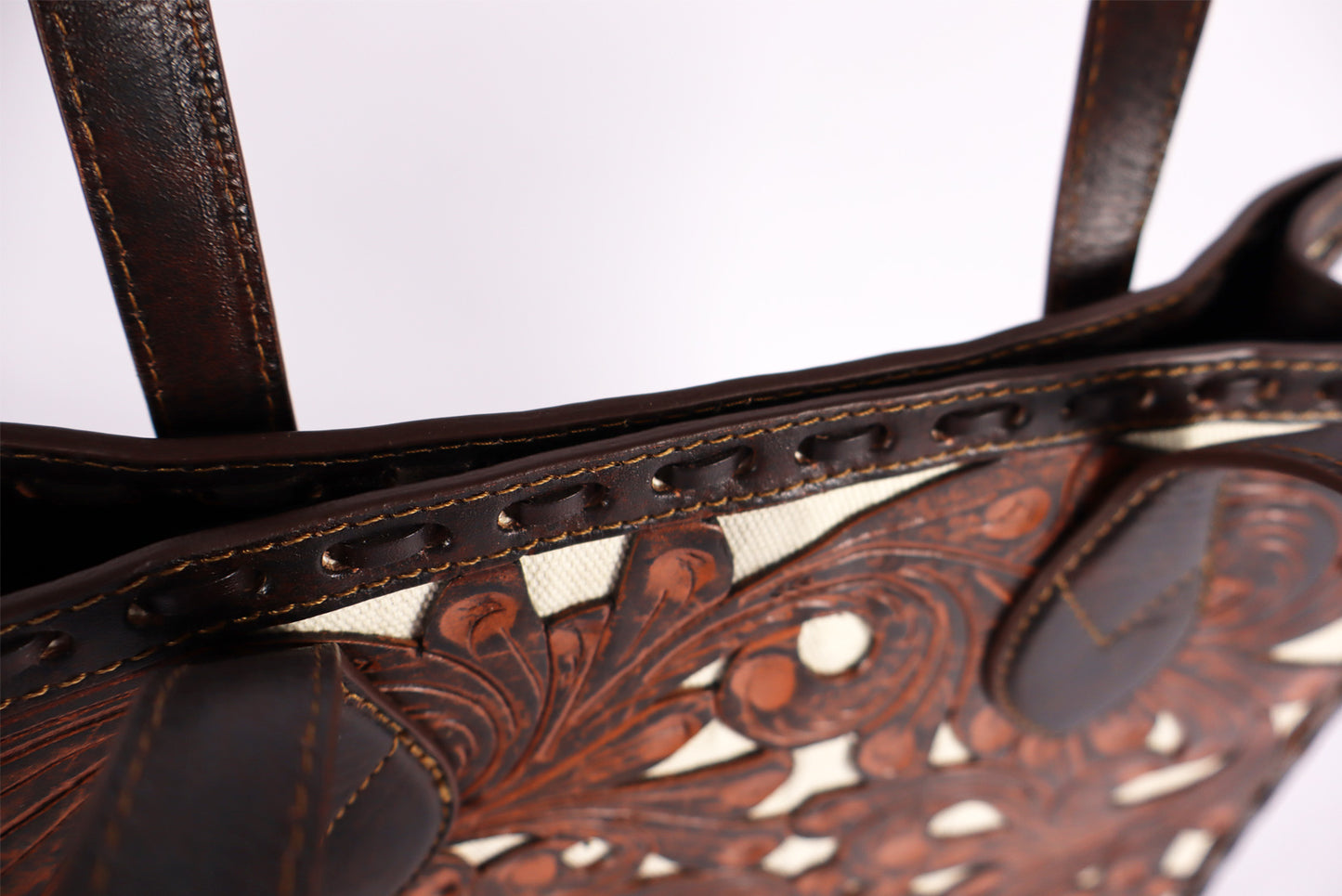 Crossbody bag, French beige Bag, woman bag, Genuine Tooled Leather bags
