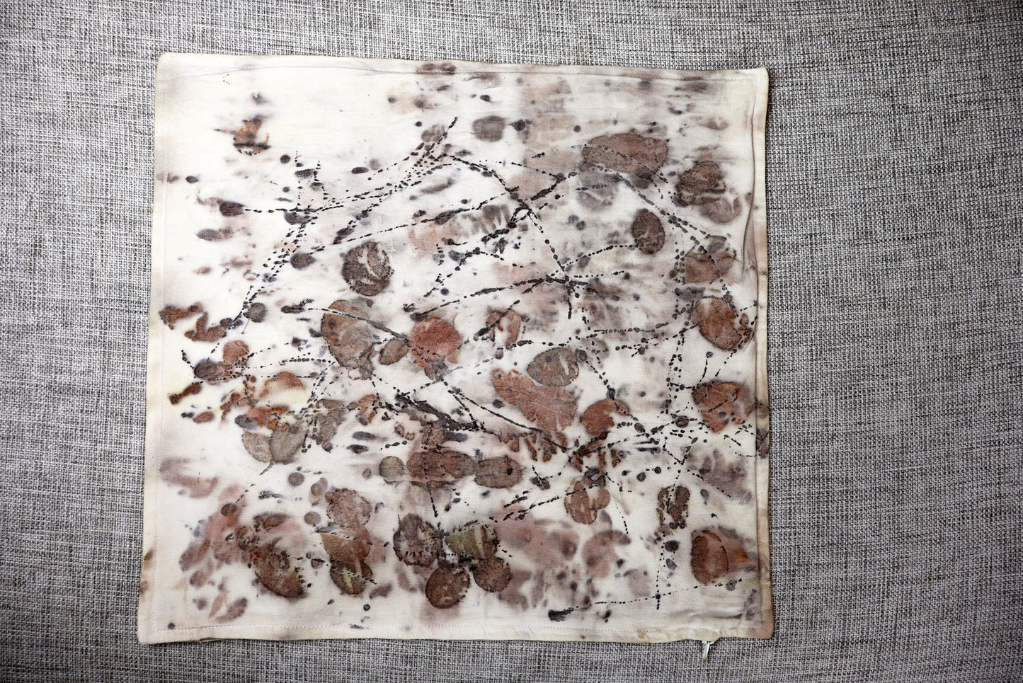 Pillow Botanic Handmade dyed Handmade Cotton, Natural pigments