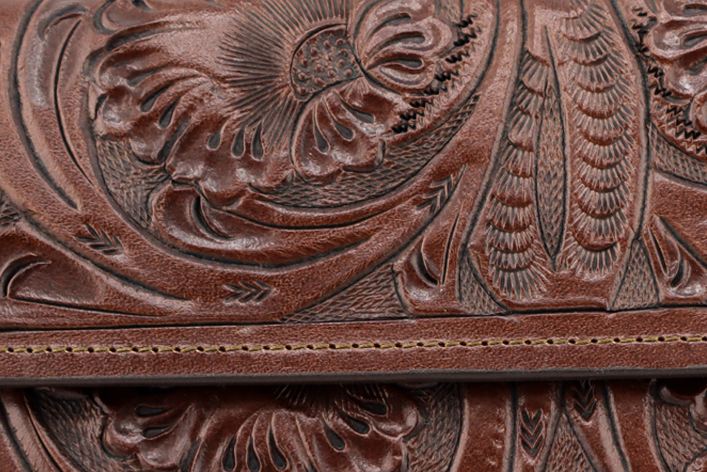 Leather Wallet for Women, Tooled Leather Wallet