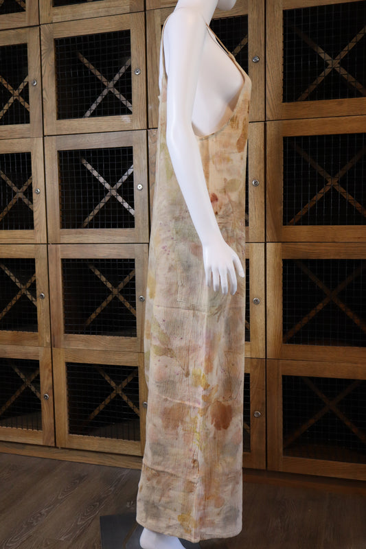 Jumpsuit Elegant Natural Print Leaves and Flowers