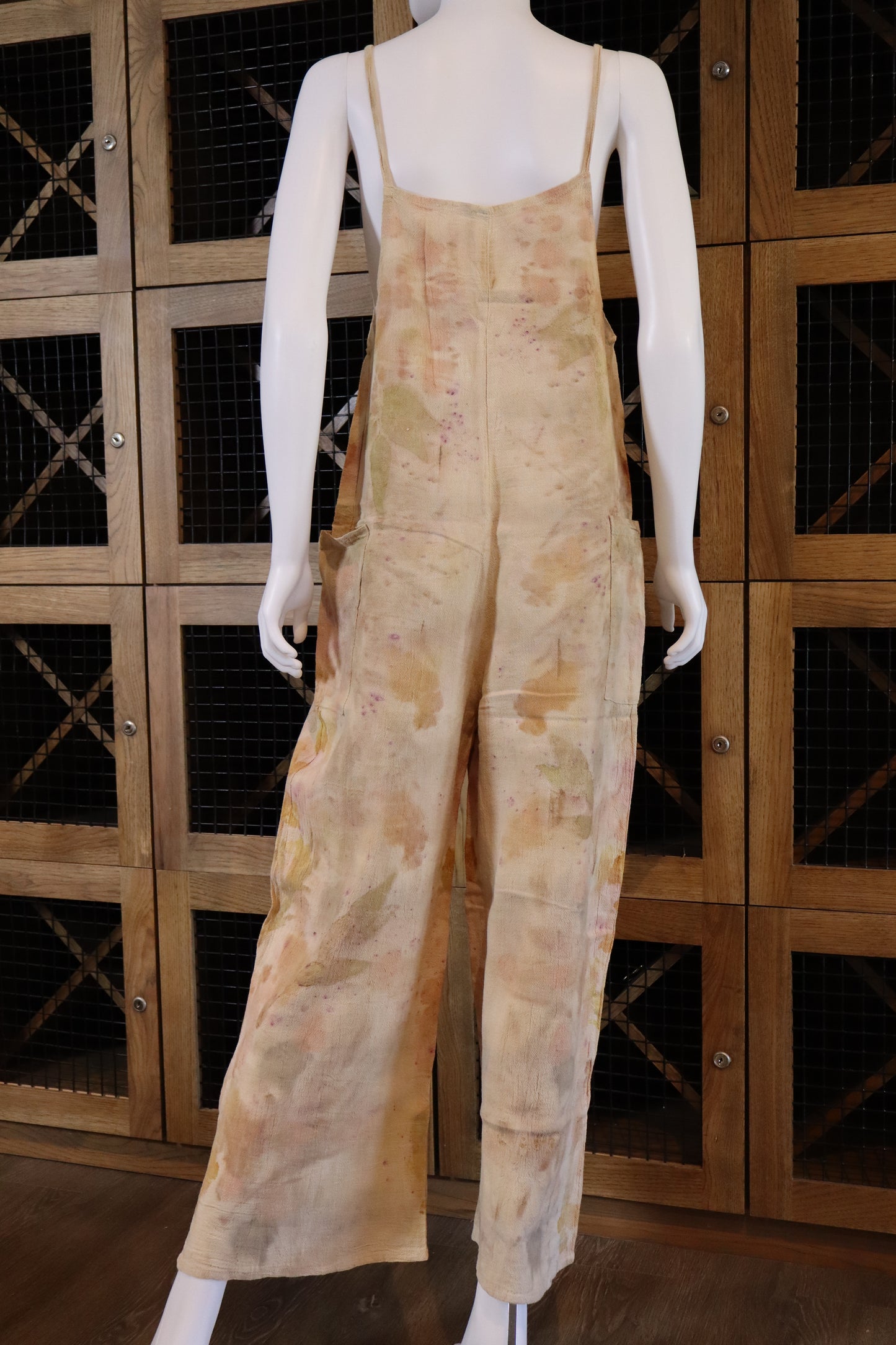 Jumpsuit Elegant Natural Print Leaves and Flowers