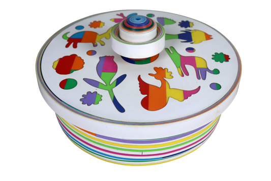 Tortillla Warmer, Contemporary design, Handmade Paper, Tortilla Holder. Contemporary Mexican Arts