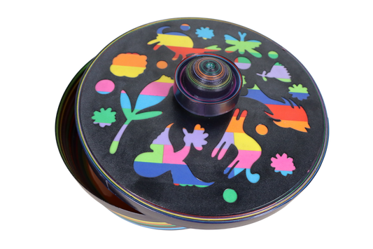 Tortillla Black Warmer, Contemporary design, Handmade Paper, Tortilla Holder. Contemporary Mexican Arts (Copy)