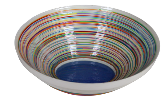 Contemporary fruit bowl design, Handmade Paper. Contemporary Mexican Arts White and colors