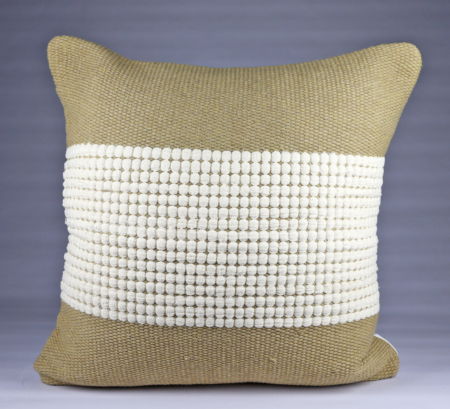 Pillow Natural organic Beige and Golden Corn Brown Colors.