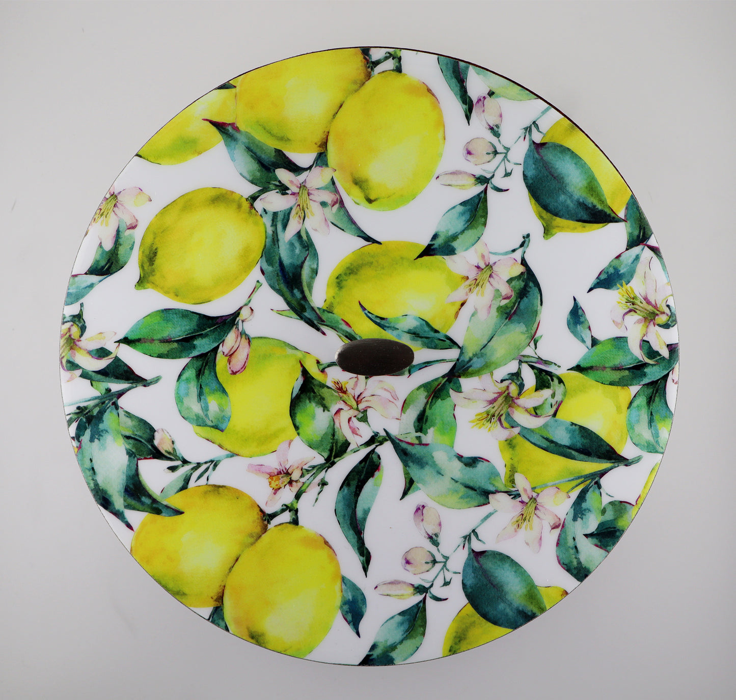 Tortillla Warmer Handmade Parota Wood, Lemons Contemporary design.