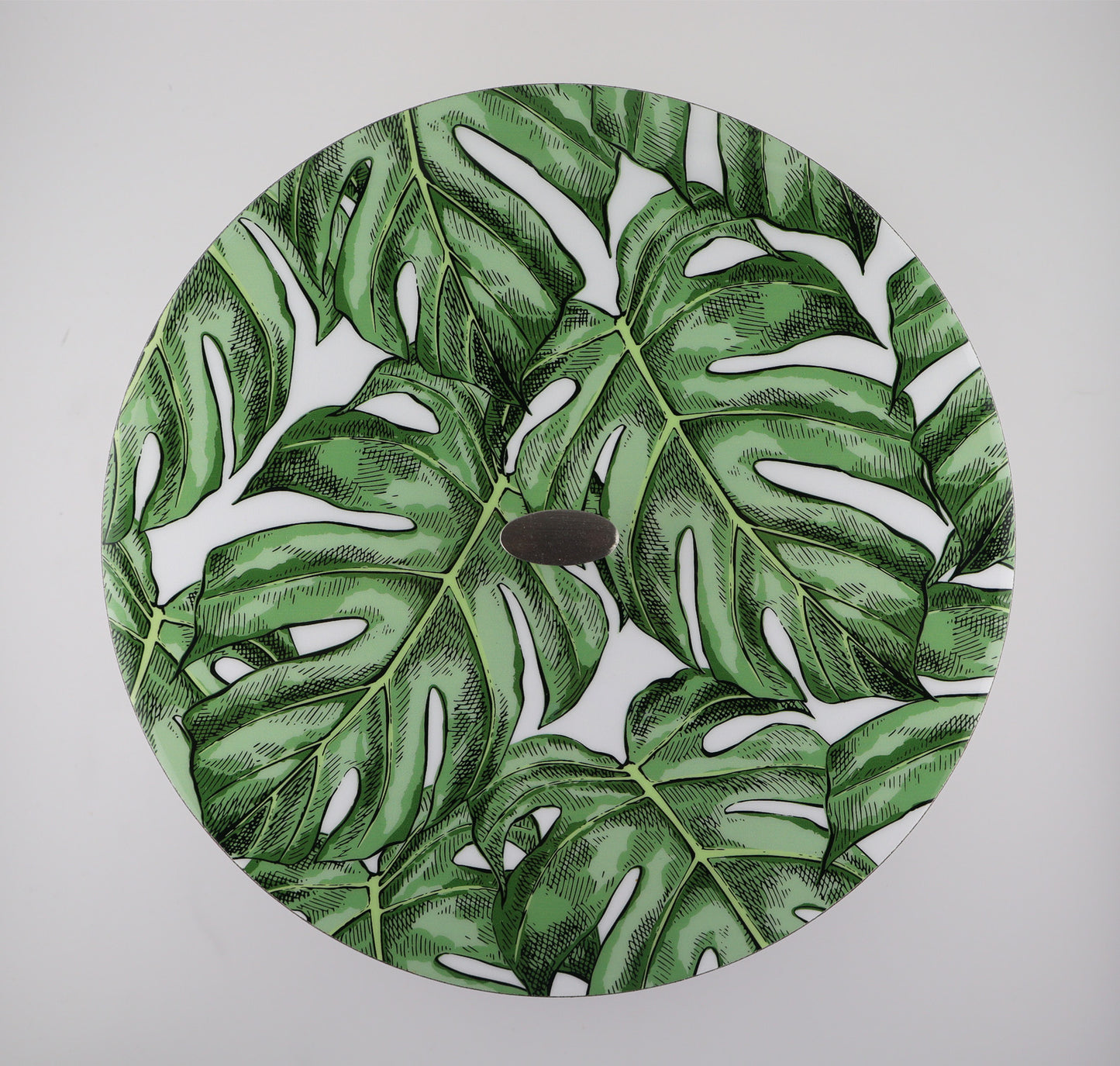 Tortillla Warmer, Monstera Contemporary design, Handmade Wood.
