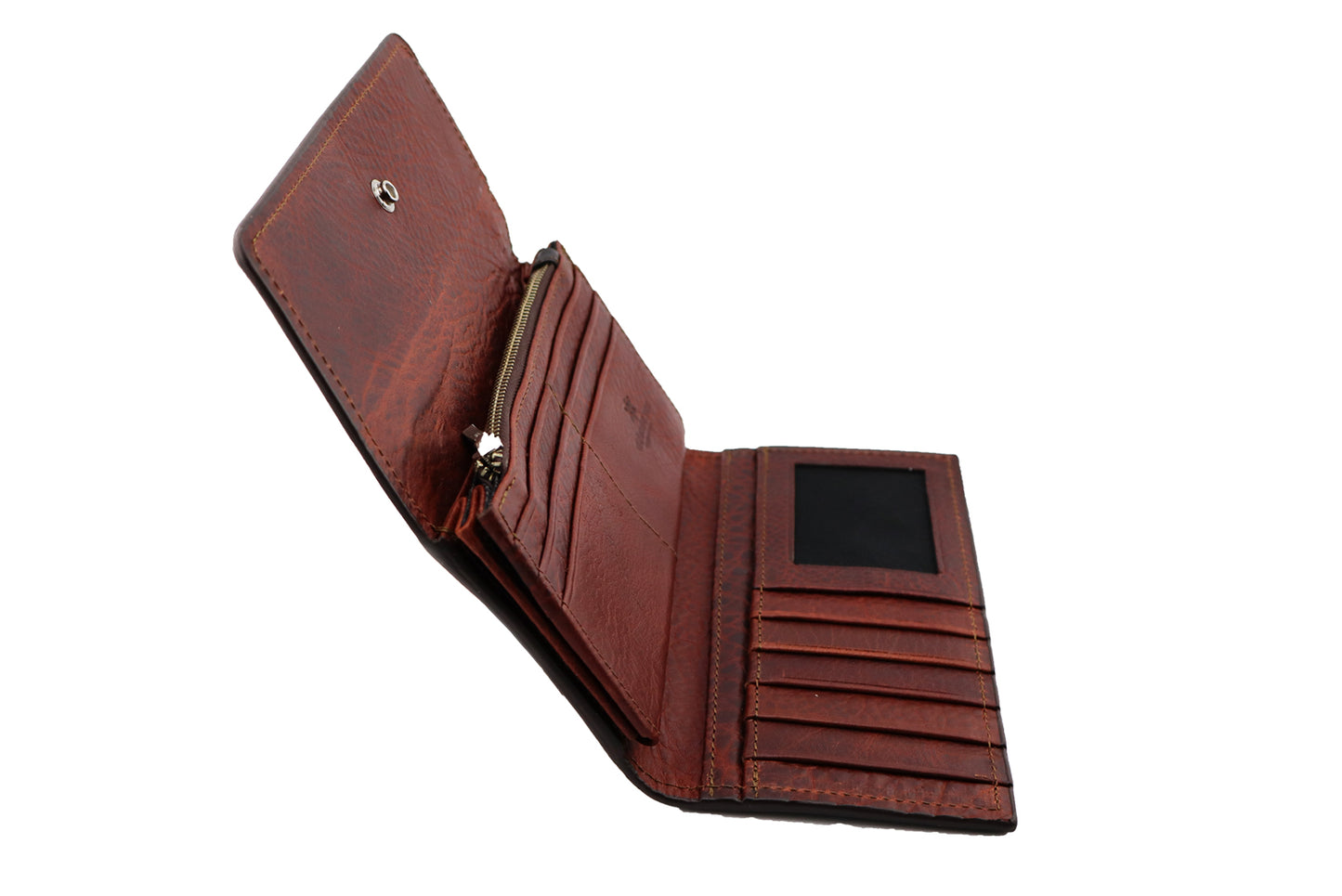 Tooled Leather Wallet, Wallet for Women, French Beige Style