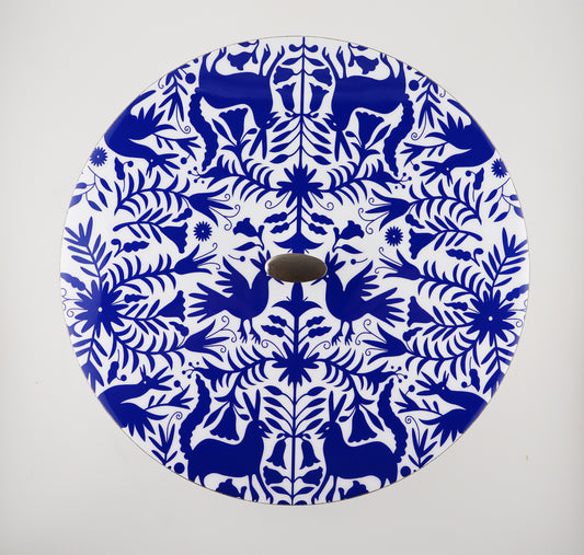 Tortillla Warmer, Blue Fish Contemporary design, Handmade Wood.