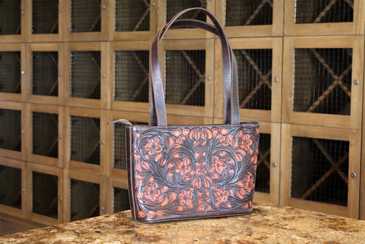 Tooled Leather French beige Bag – Timeless Craftsmanship, Modern Elegance