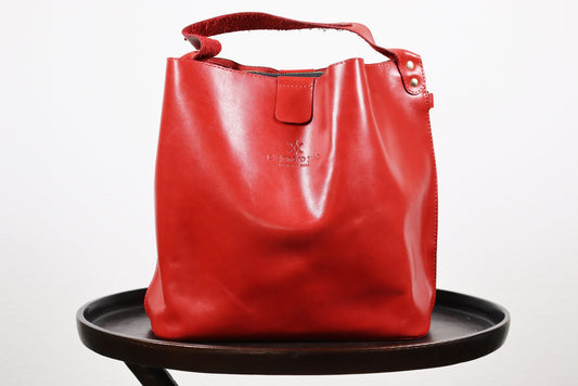 Crossbody Red Purse, woman bags, Handmade Leather