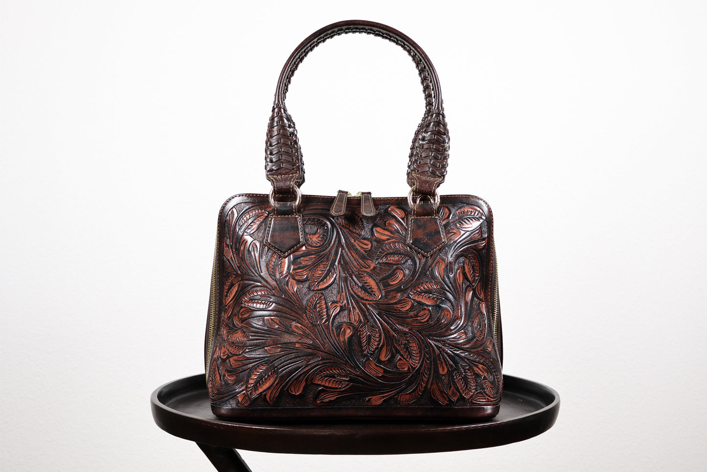 Handmade Leather, Crossbody French beige Bag