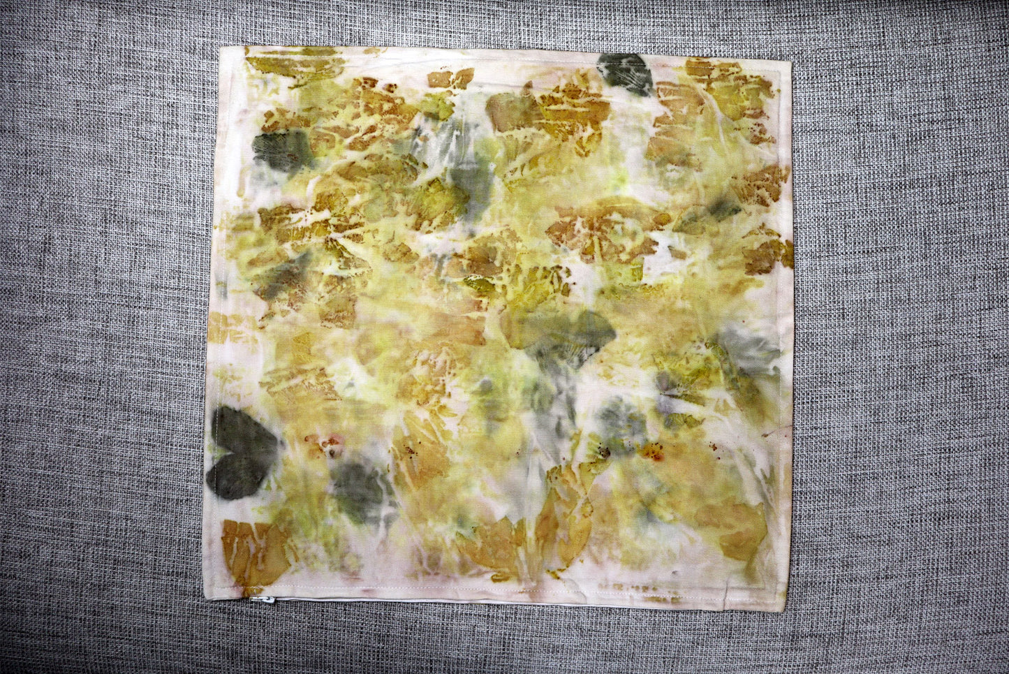 Unique original design Pillow Botanic, Natural pigments, Cotton