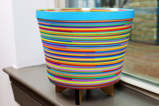 Handmade Colorful Pop Art Decor Paper Potted Plant Holder