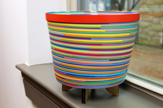 Handmade Contemporary Paper Plant Holder - Unique Decorative Art Piece for Home