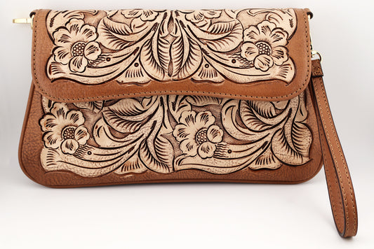 Crossbody Desert Bags, Genuine Tooled Leather bags