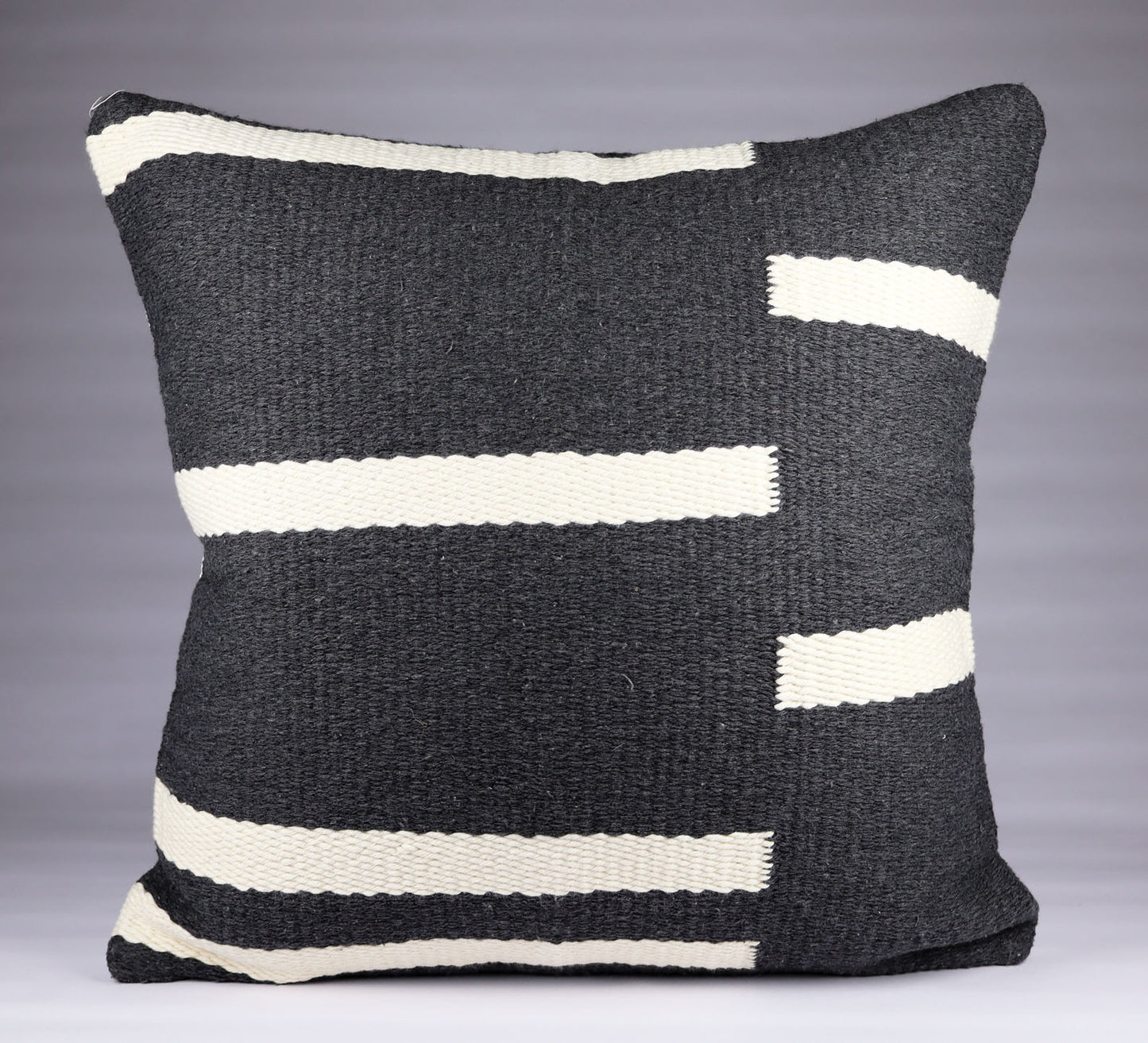 Pillow Natural Organic Oxford Dark Grey and Beige.