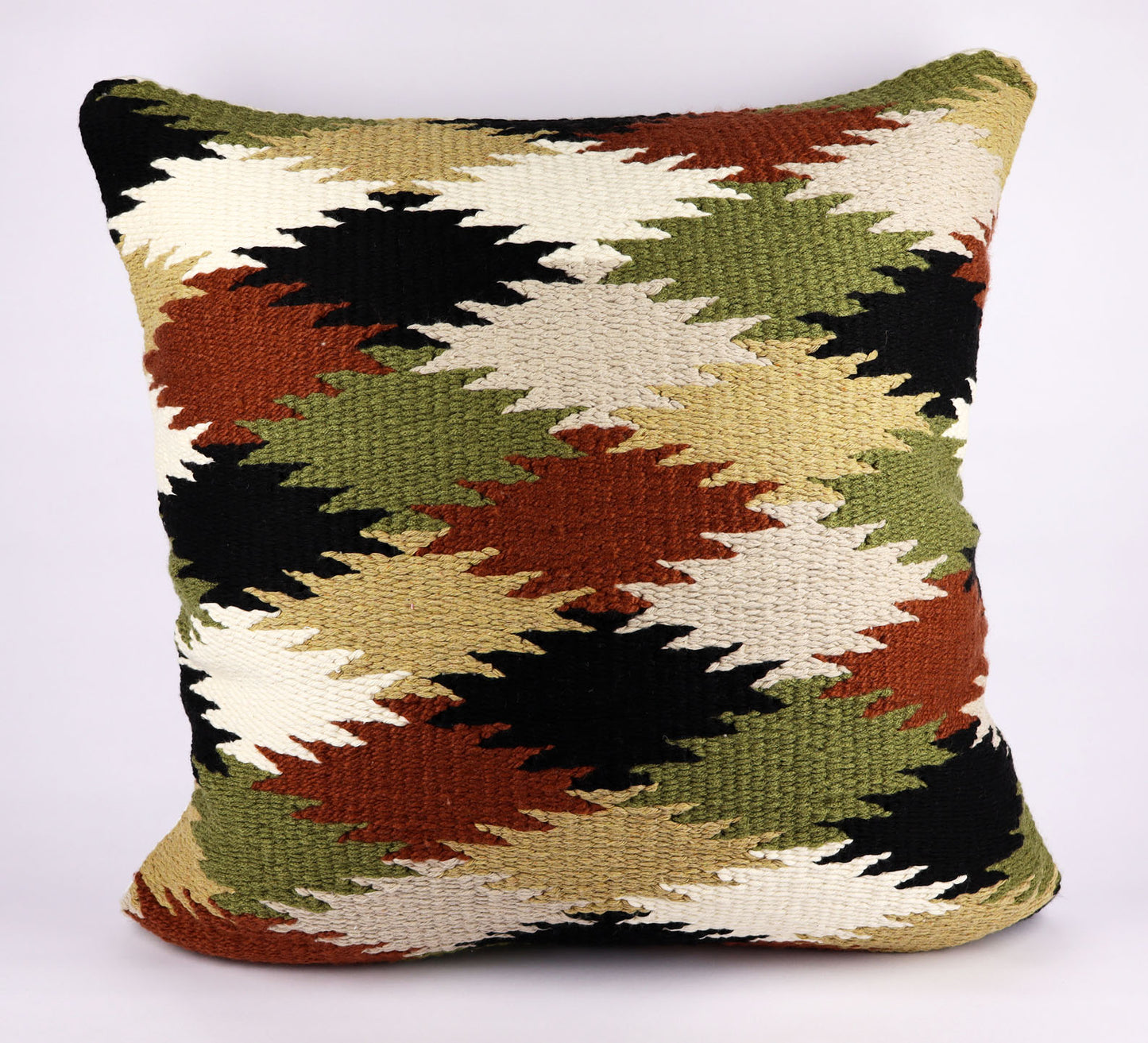 Pillow Natural Organic Color Olive Green, Corn, Black, Beige, Brown, Cream.