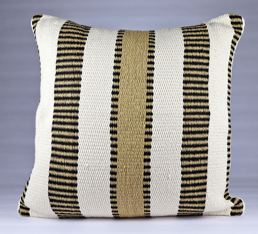 Pillow Natural Organic Colors of Black and Corn Gold.