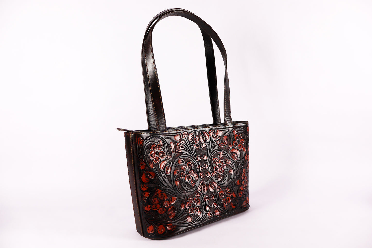 Tooled Leather French beige Bag – Timeless Craftsmanship, Modern Elegance