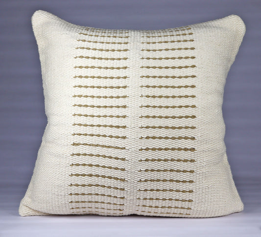 Pillow Natural organic Beige and Golden Corn Brown colors.