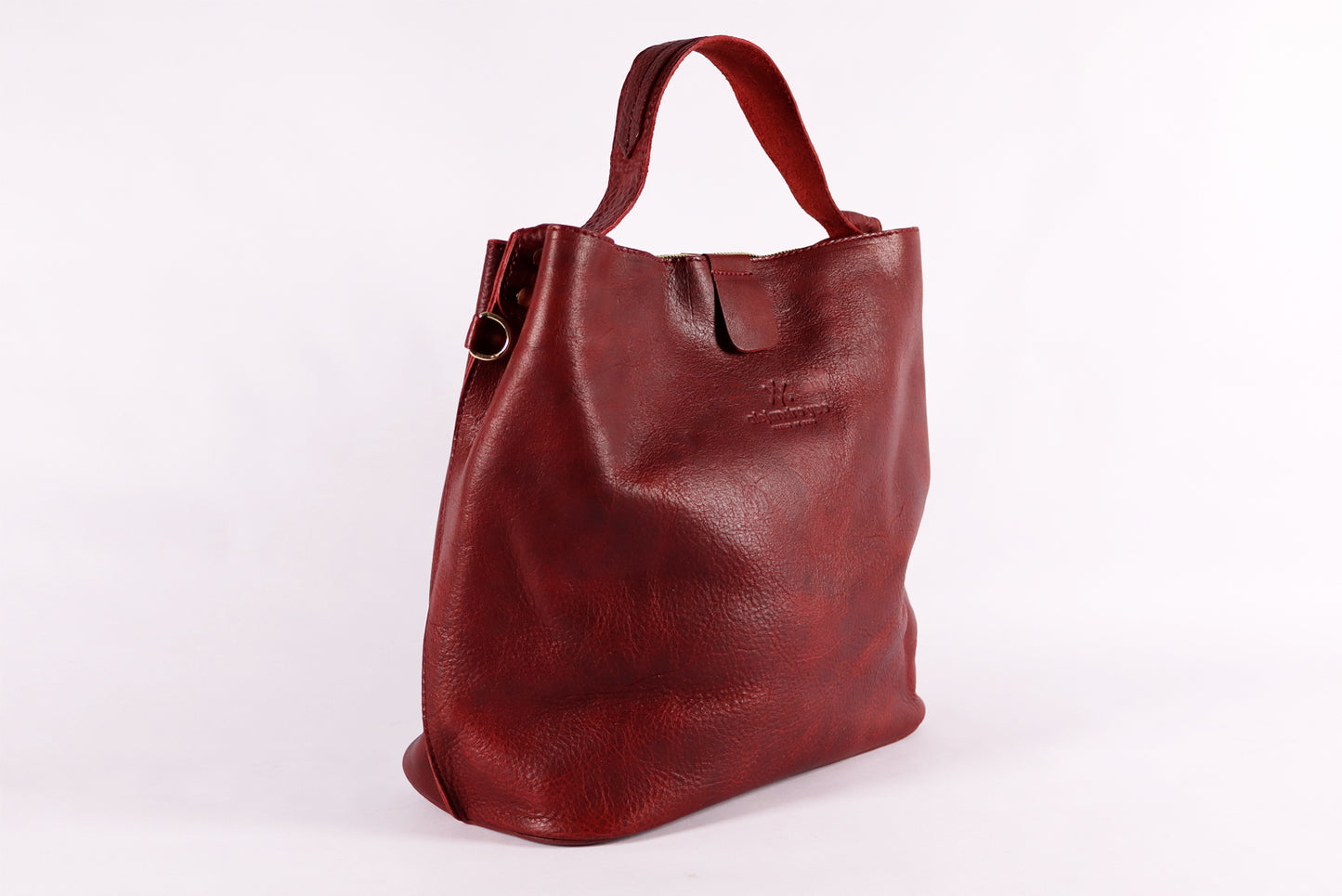 Crossbody Red wine Purse, Handmade Leather