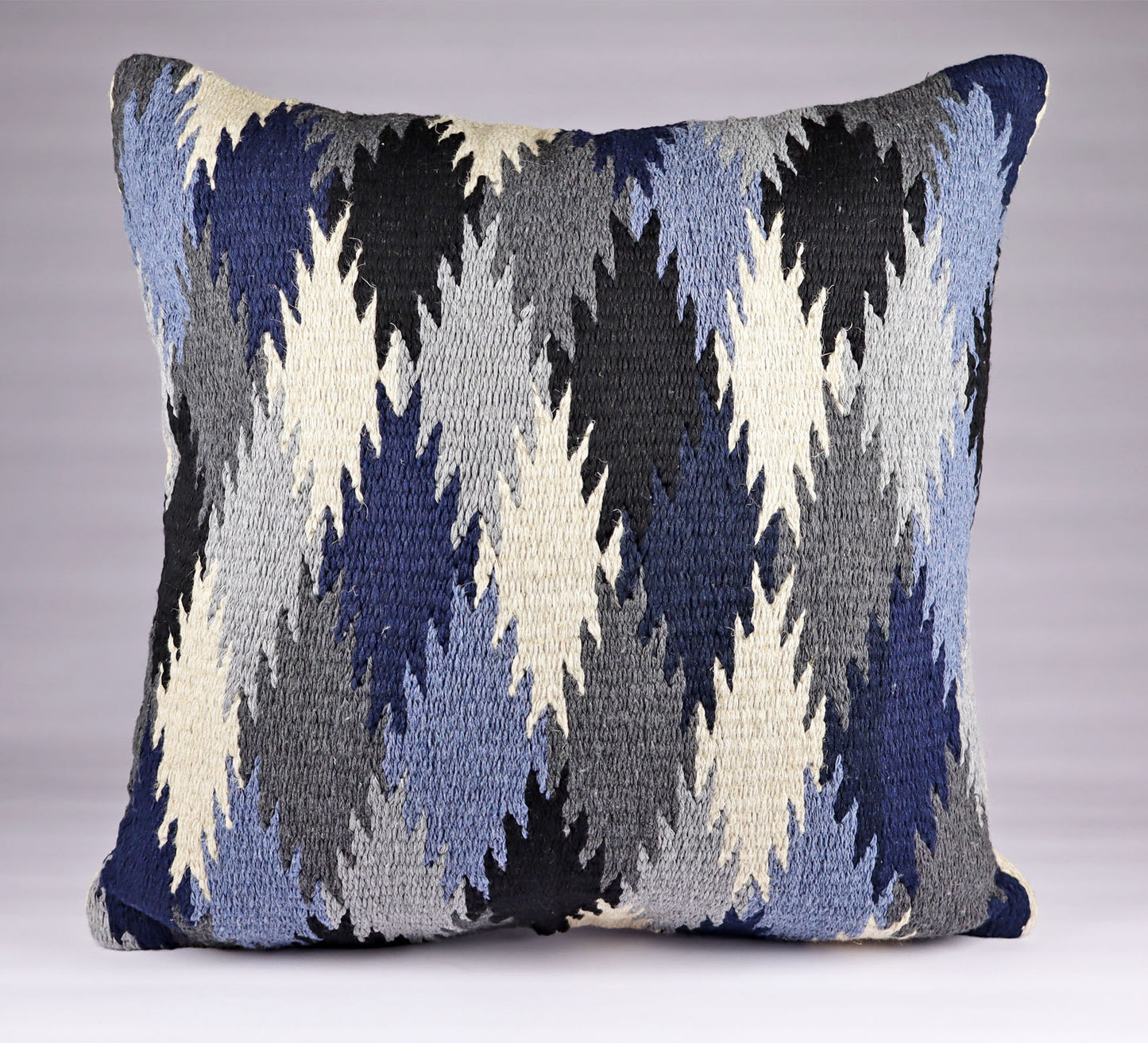 Pillow Natural Organic Navy blue, Light Blue, Black, Grey and Beige.