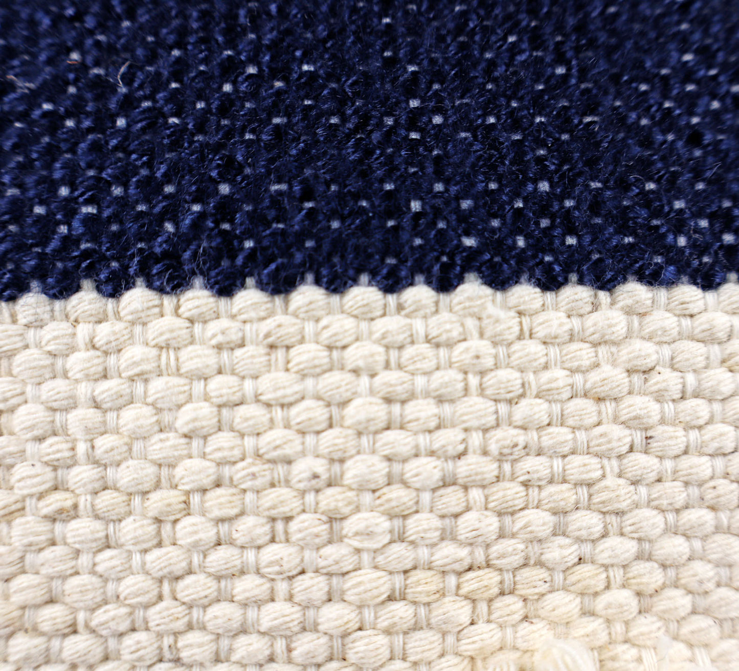 Pillow Natural Organic Navy blue, Beige.
