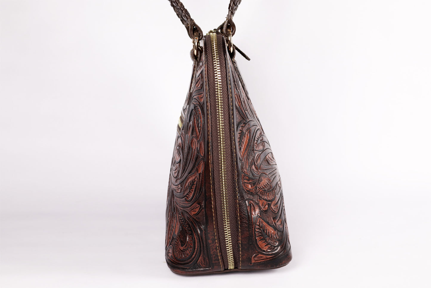 Handmade Leather, Crossbody French beige Bag