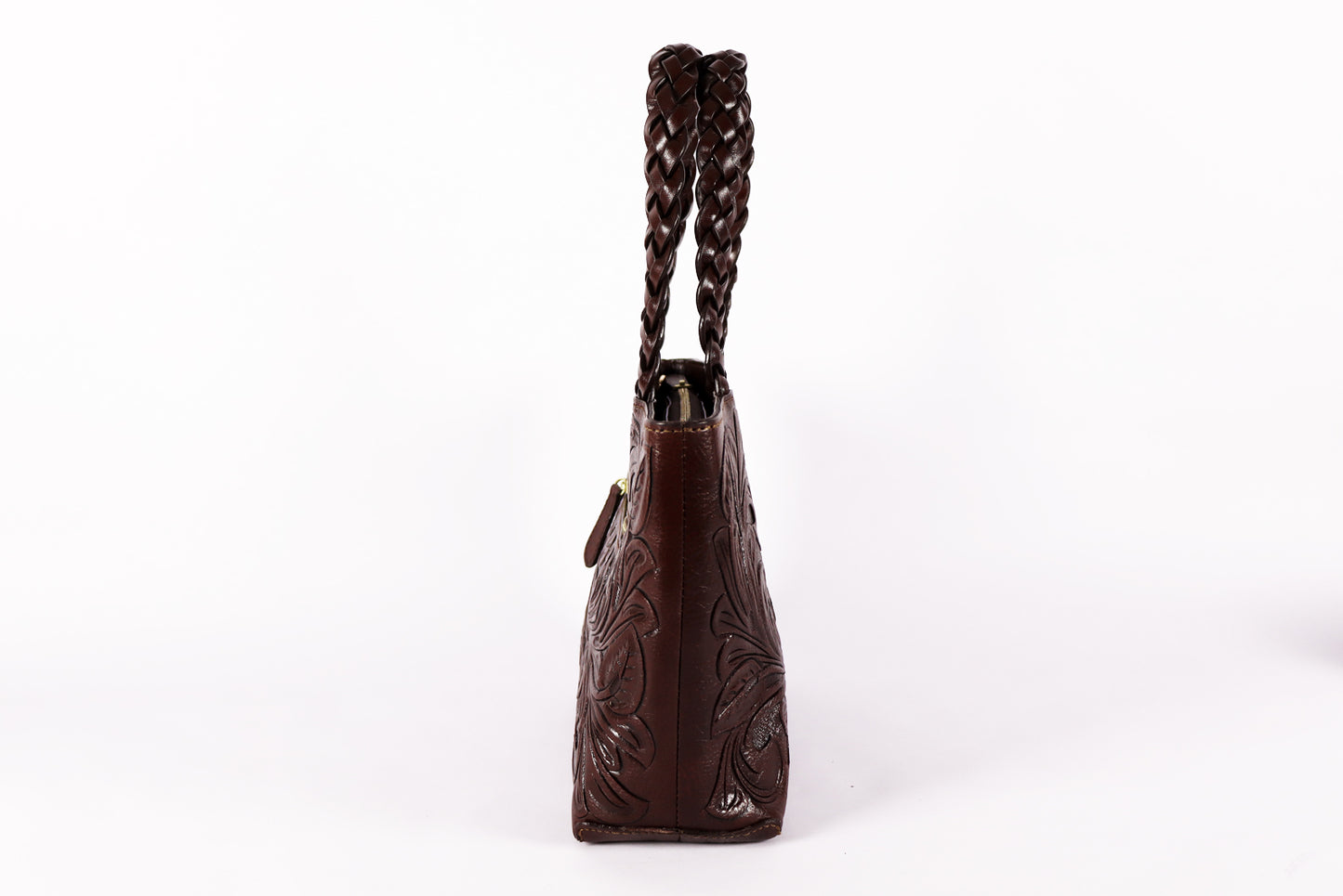 Leather Crossbody bag, lady Brown Bag, Genuine Tooled Leather bags