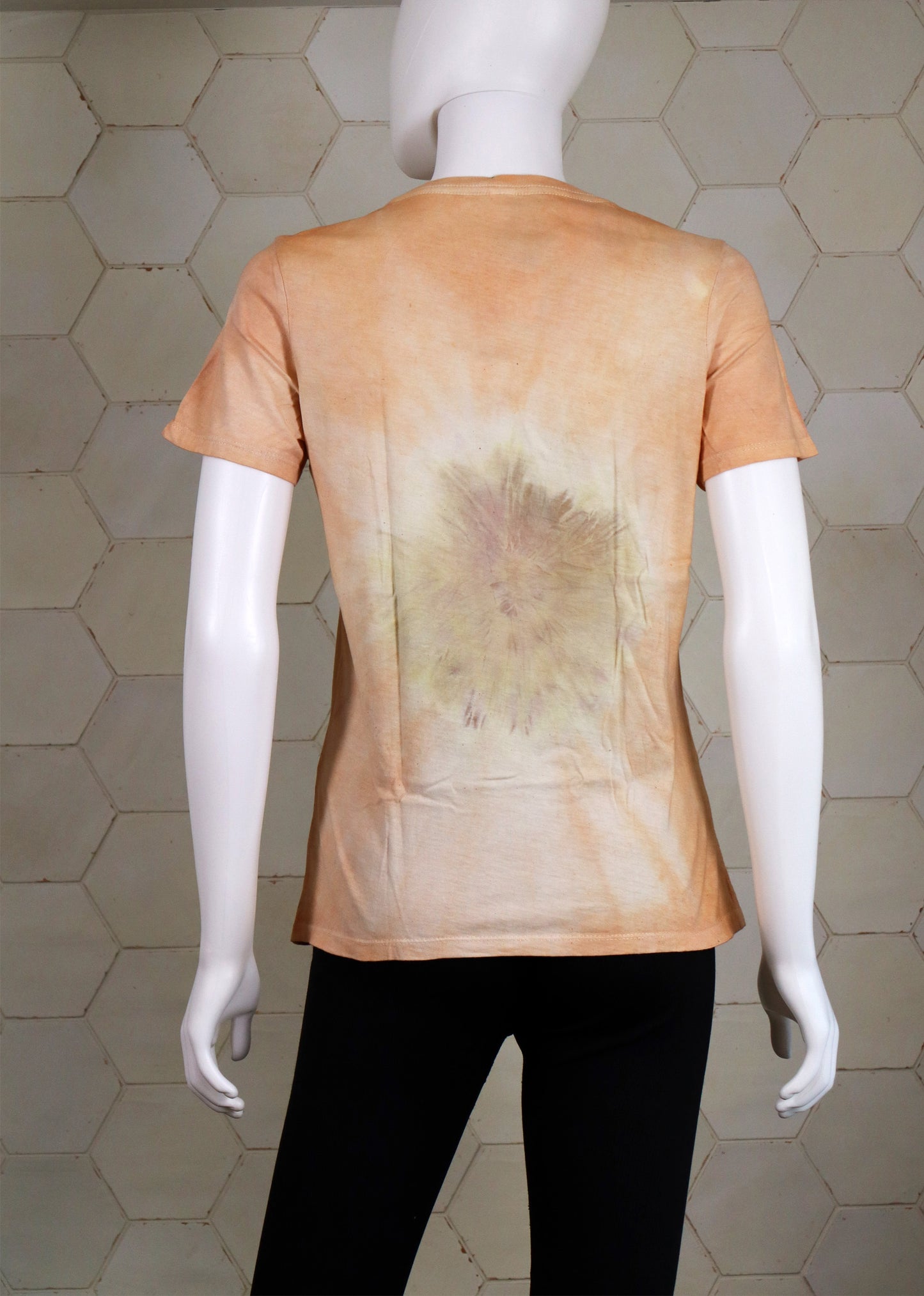 T-Shirt  Botanic Cotton Handmade dyed Lady Clothing Ecoprint
