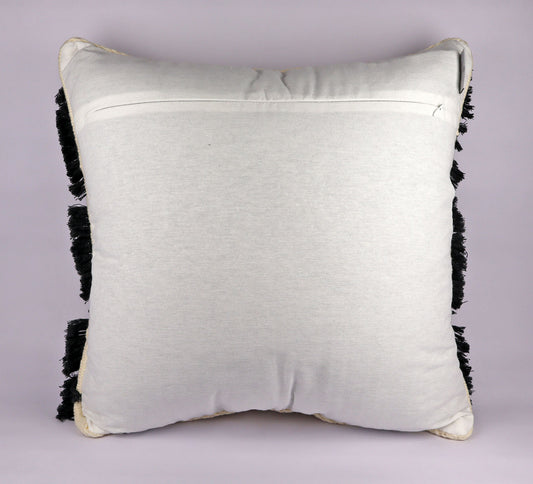 Pillow Natural Organic Color Black, Beige.