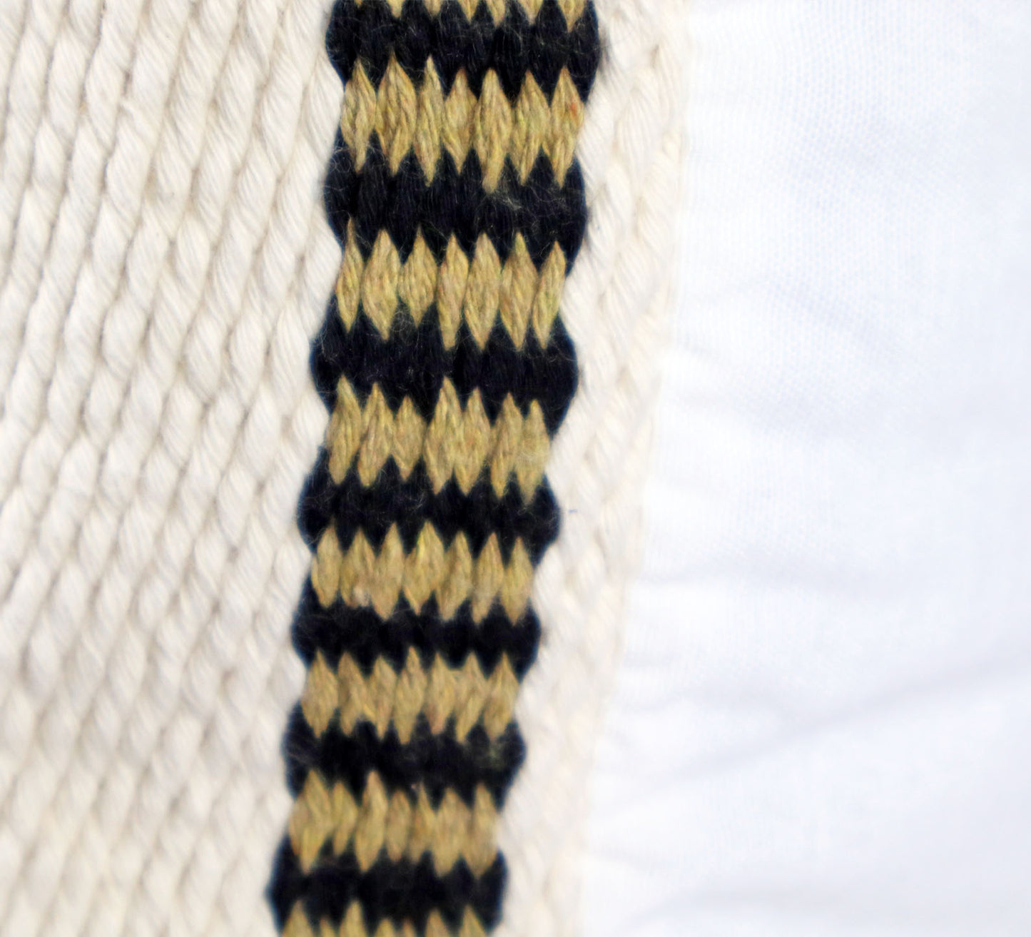 Pillow Natural Organic Colors of Black and Corn Gold.