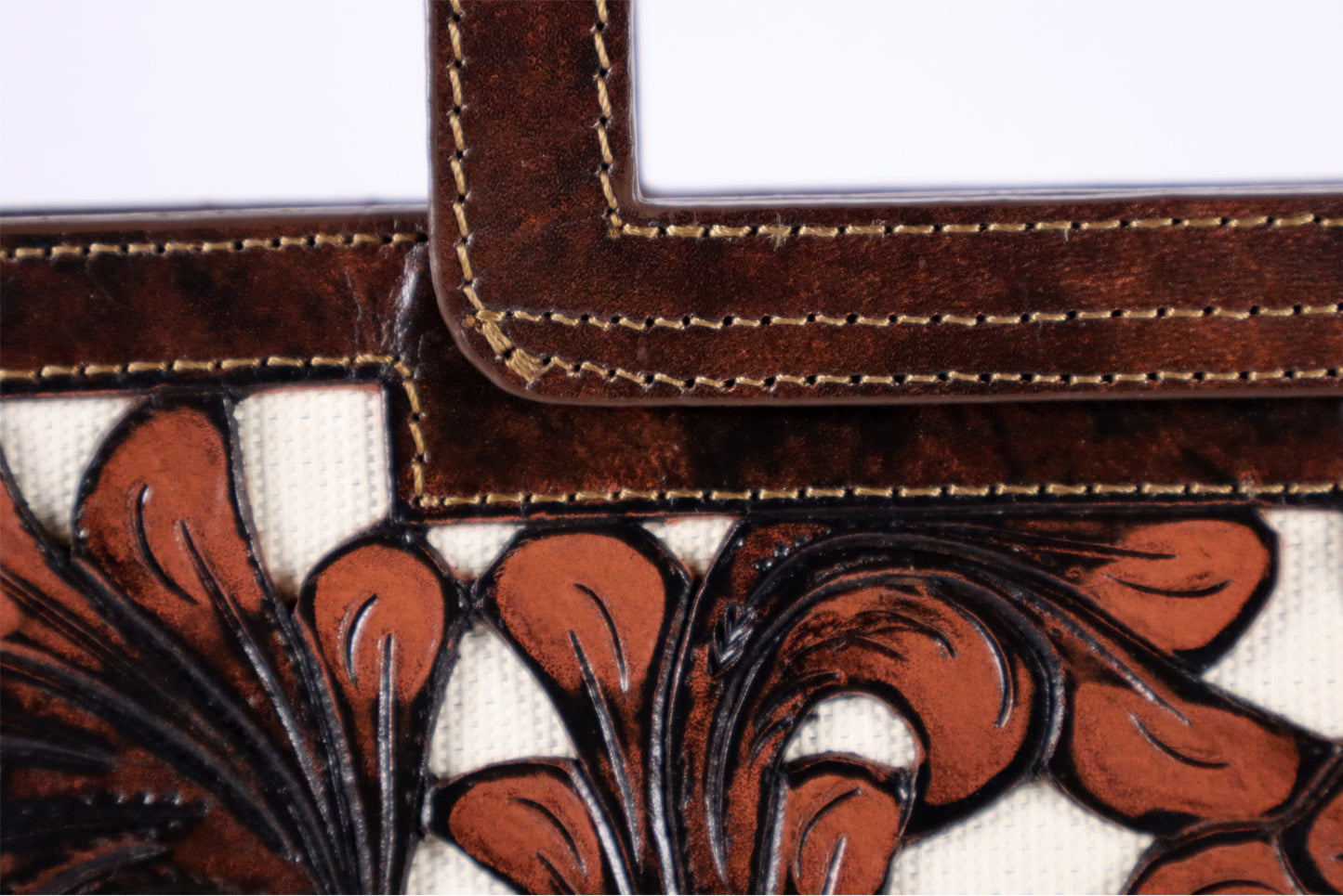 Tooled Leather French beige Bag – Timeless Craftsmanship, Modern Elegance