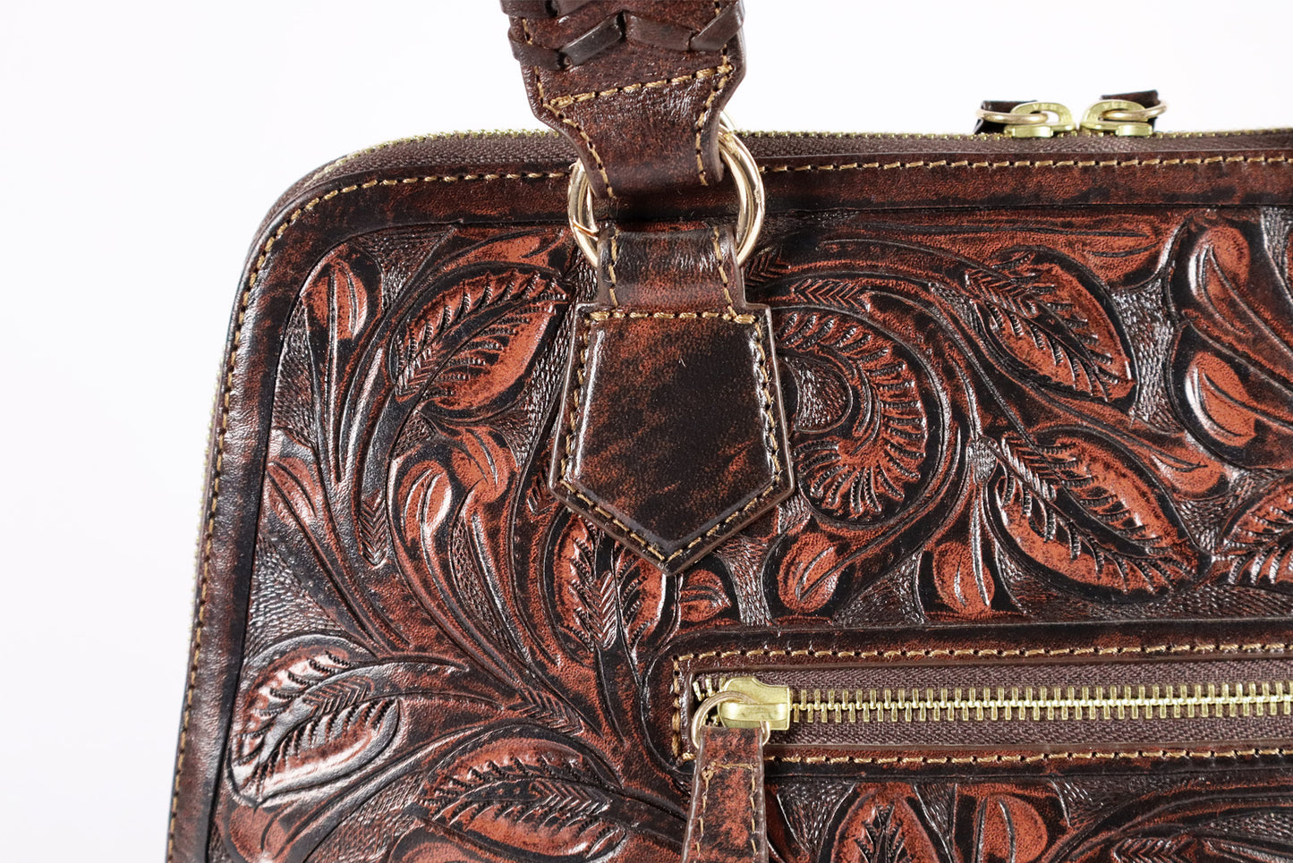 Handmade Leather, Crossbody French beige Bag