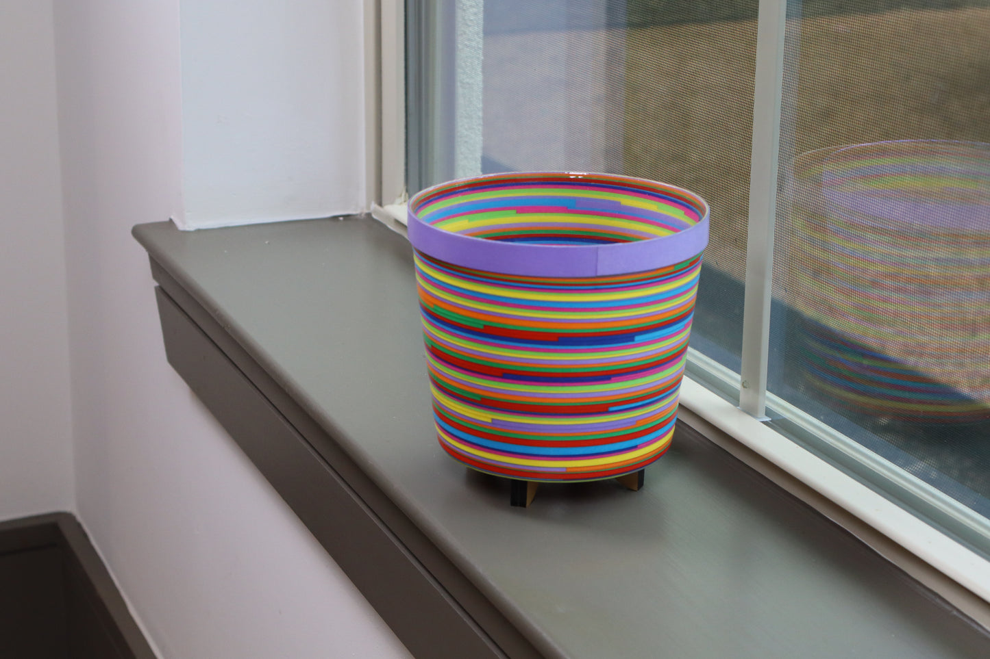 Artistic Paper Plant Stand - Modern Handmade Decorative Holder