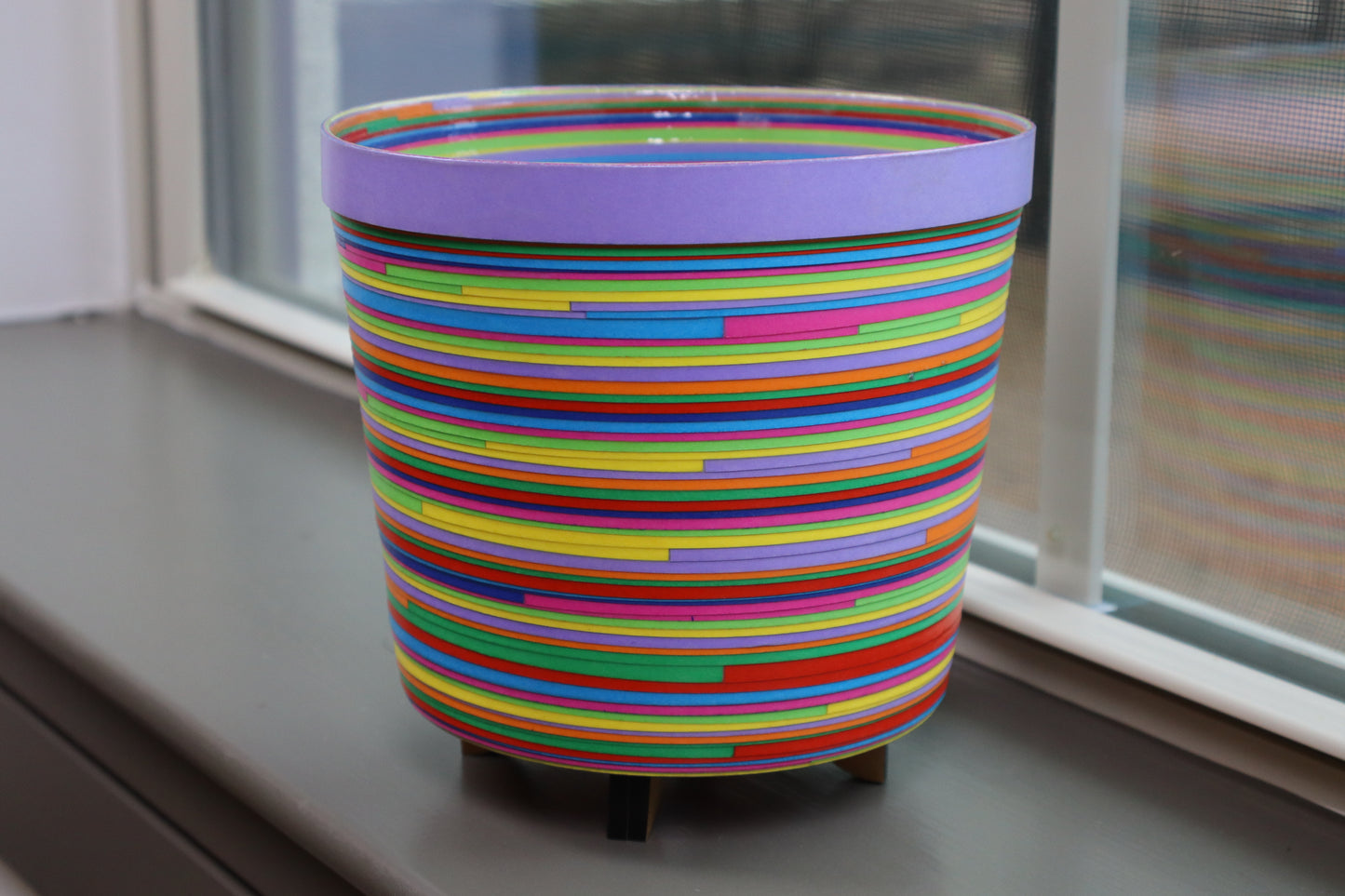 Artistic Paper Plant Stand - Modern Handmade Decorative Holder