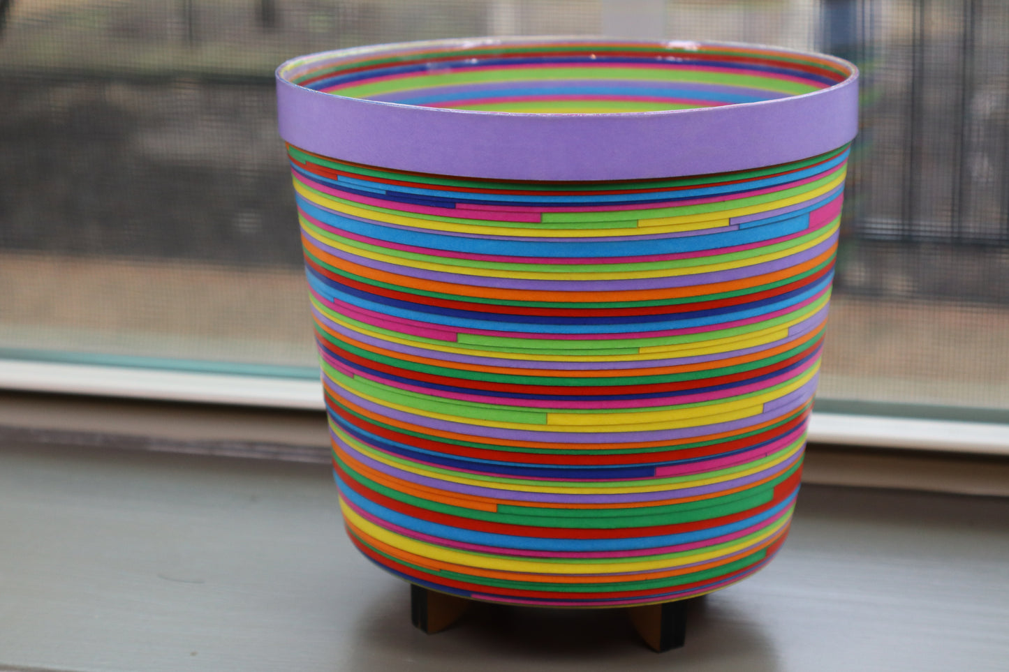 Artistic Paper Plant Stand - Modern Handmade Decorative Holder