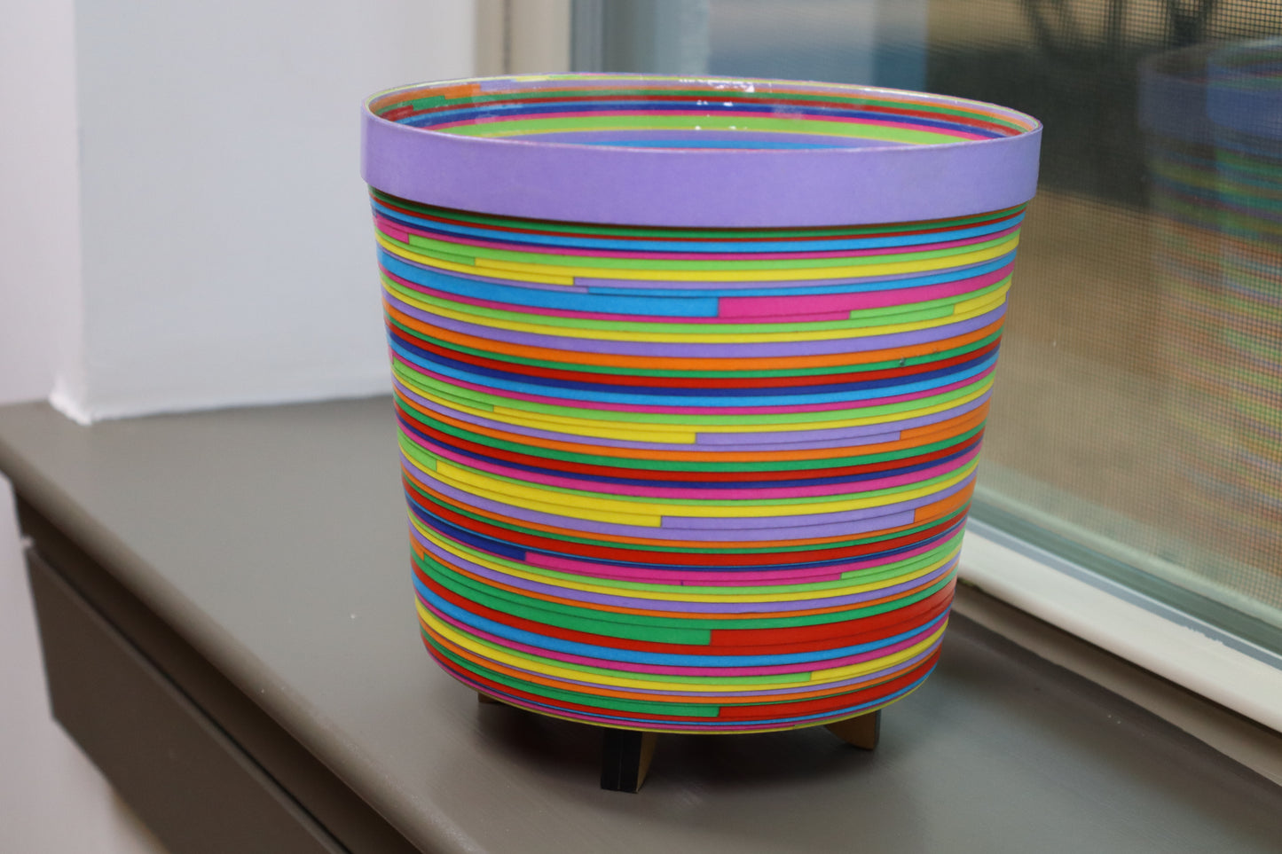 Artistic Paper Plant Stand - Modern Handmade Decorative Holder