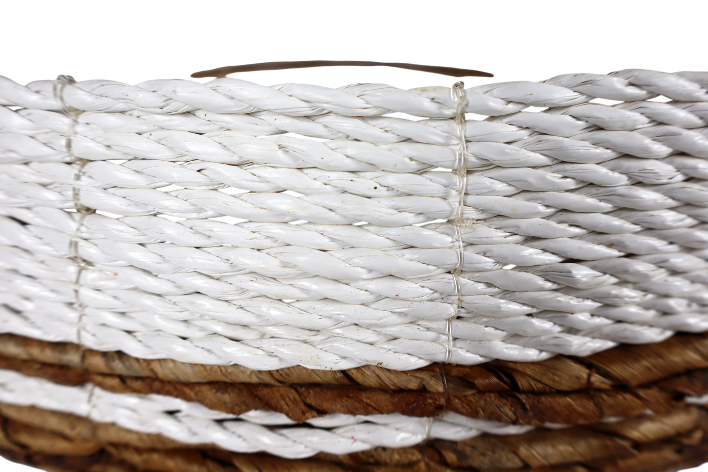 Set of 2 trays natural and white