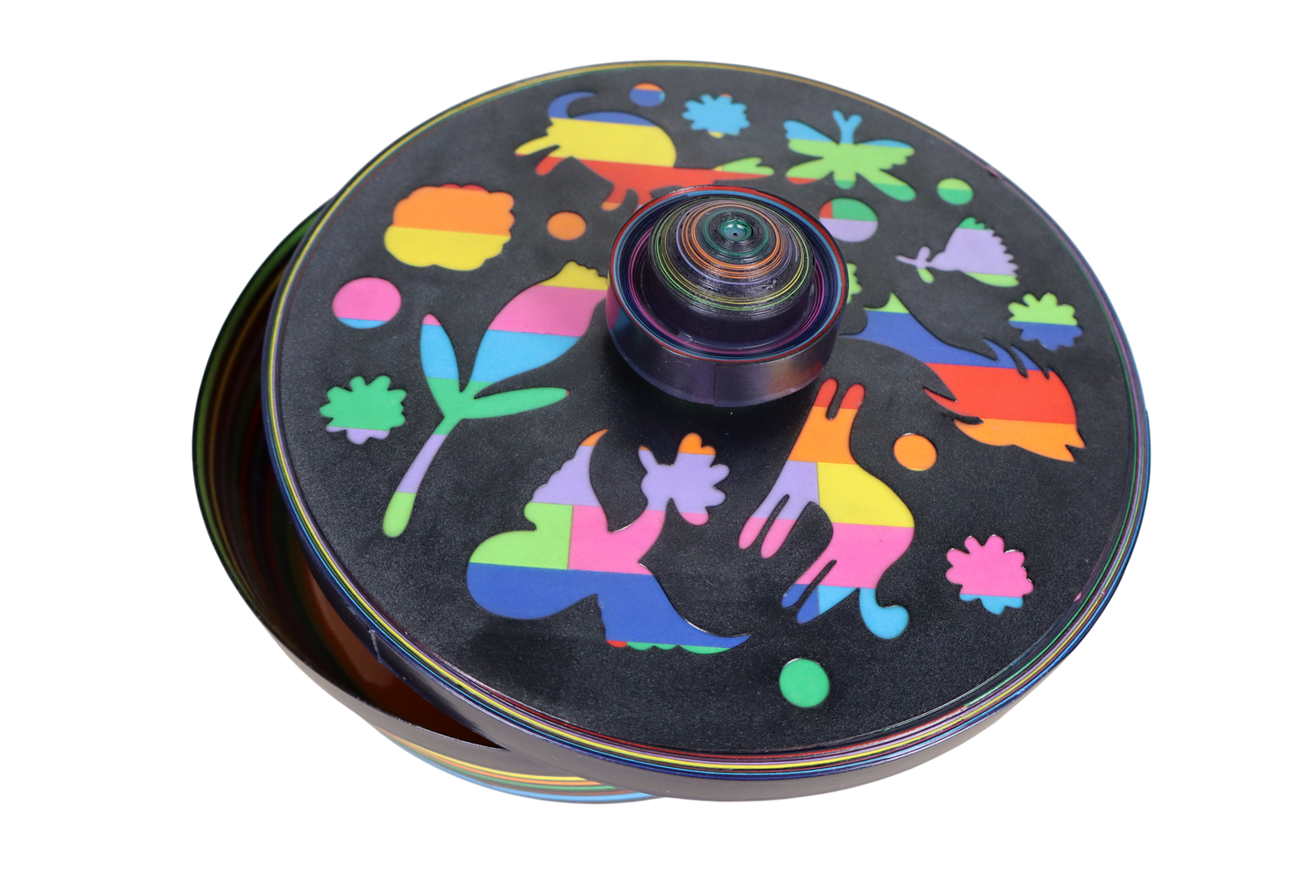 Tortillla Black Warmer, Contemporary design, Handmade Paper, Tortilla Holder. Contemporary Mexican Arts (Copy)