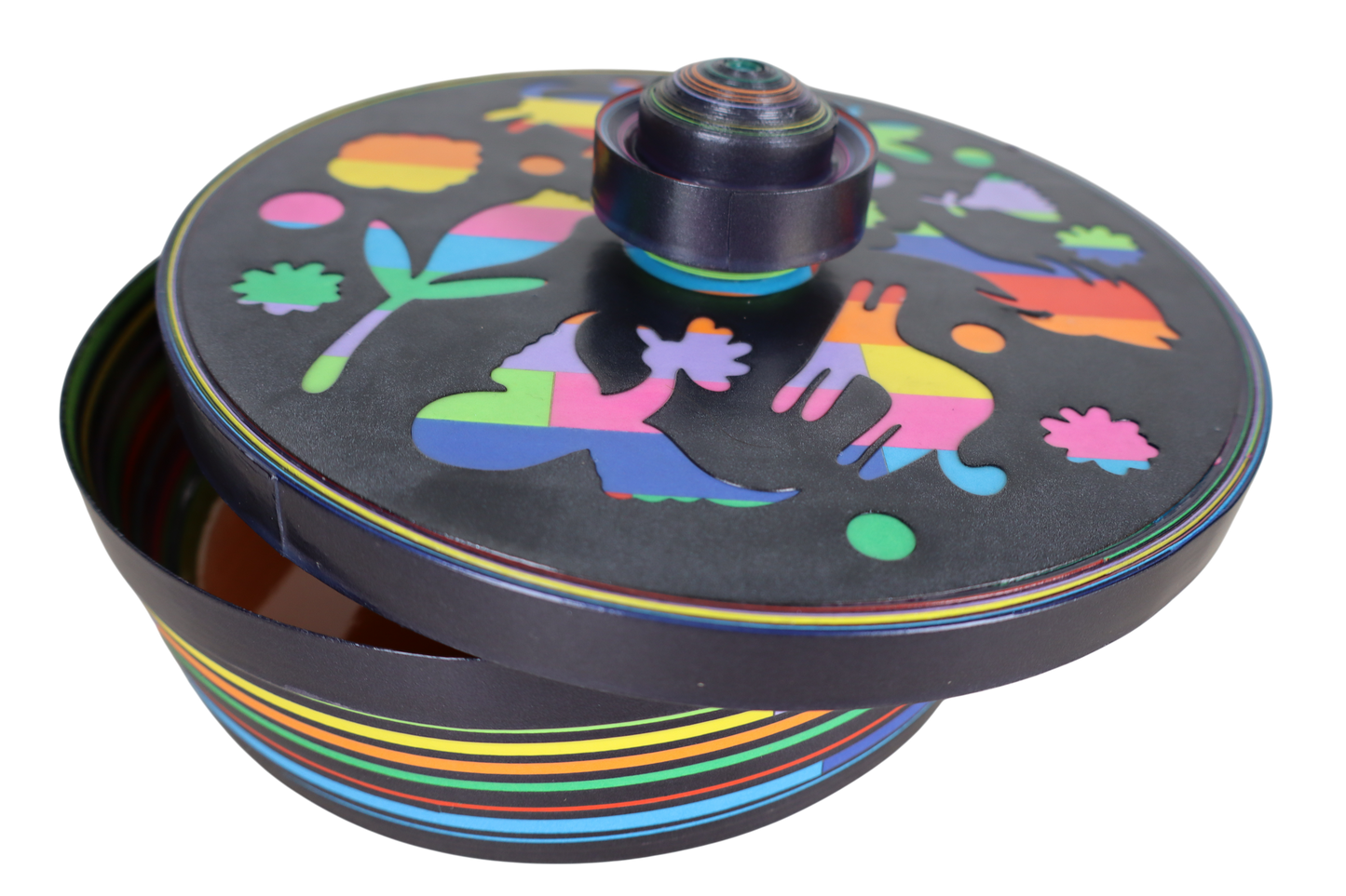 Tortillla Black Warmer, Contemporary design, Handmade Paper, Tortilla Holder. Contemporary Mexican Arts (Copy)