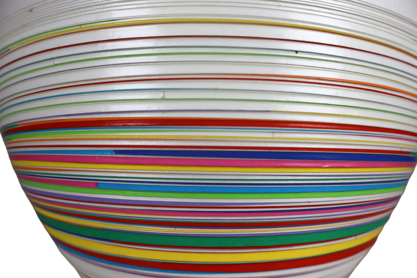 Contemporary fruit bowl design, Handmade Paper. Contemporary Mexican Arts White and colors