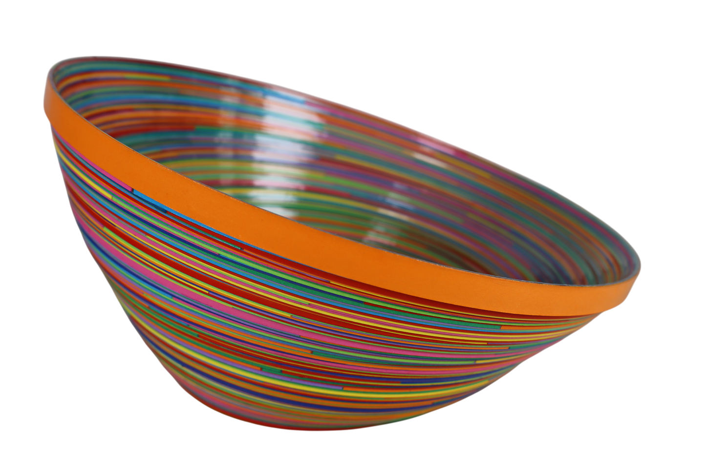 Contemporary fruit bowl design, Handmade Paper. Contemporary Mexican Arts Multicolor