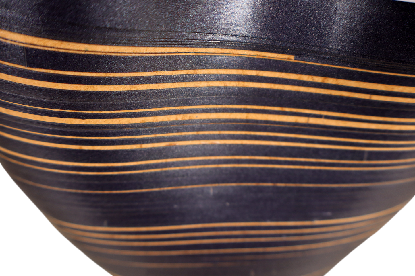 Contemporary Potted Plant Holder design, Handmade Paper. Contemporary Mexican Arts Black and Brown