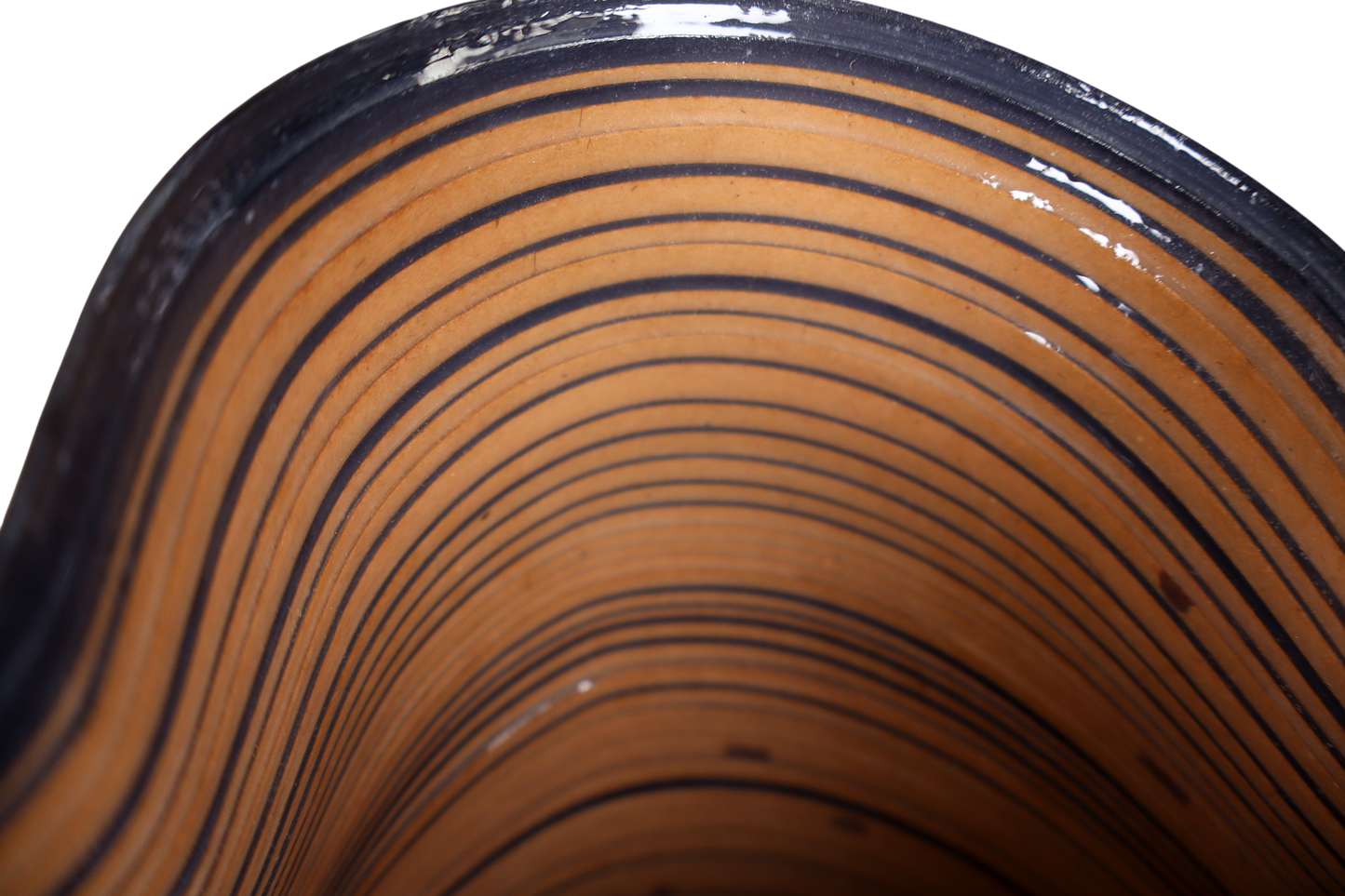 Contemporary Potted Plant Holder design, Handmade Paper. Contemporary Mexican Arts Black and Brown