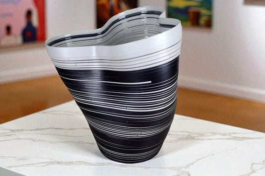 Potted Plant Holder design, Handmade Paper. Contemporary Mexican Arts