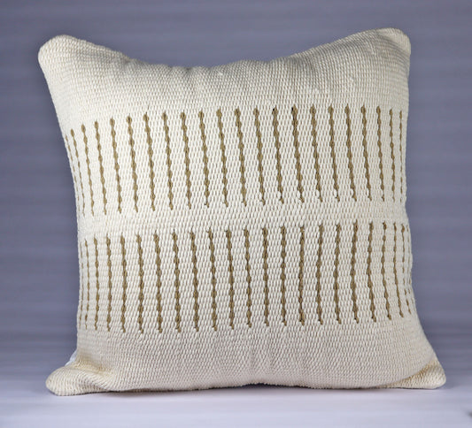 Pillow Natural organic Beige and Golden Corn Brown colors.