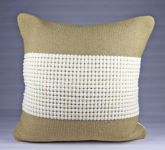 Pillow Natural organic Beige and Golden Corn Brown Colors.